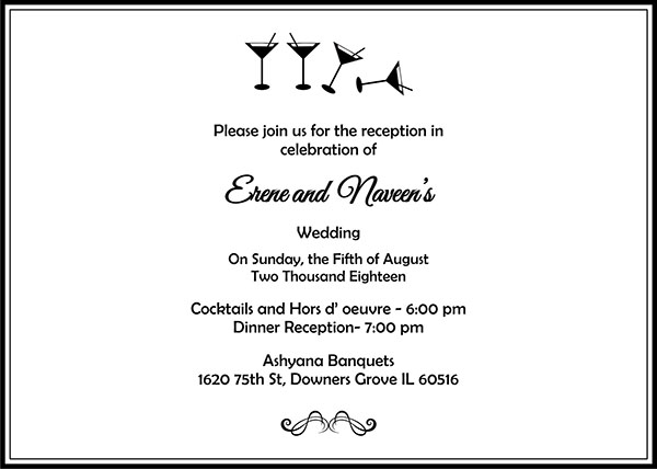 Interfaith wedding invitation wording 2A - Parekh Cards